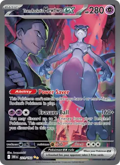 Team Rocket's Mewtwo ex card